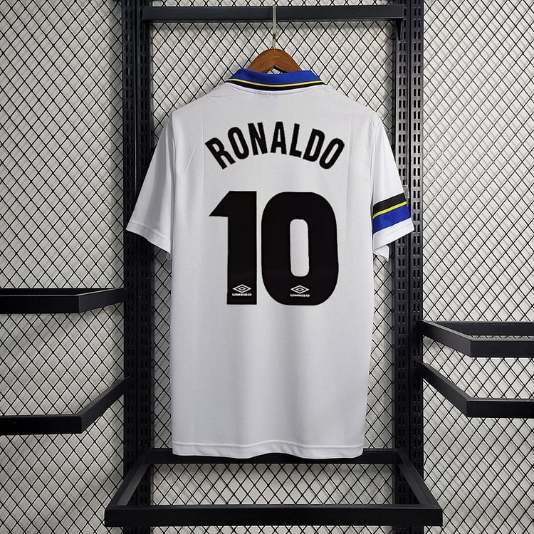 Retro 1997-98 Inter Milan away Retro RONALDO MORIERO ZAMORANO Football jersey