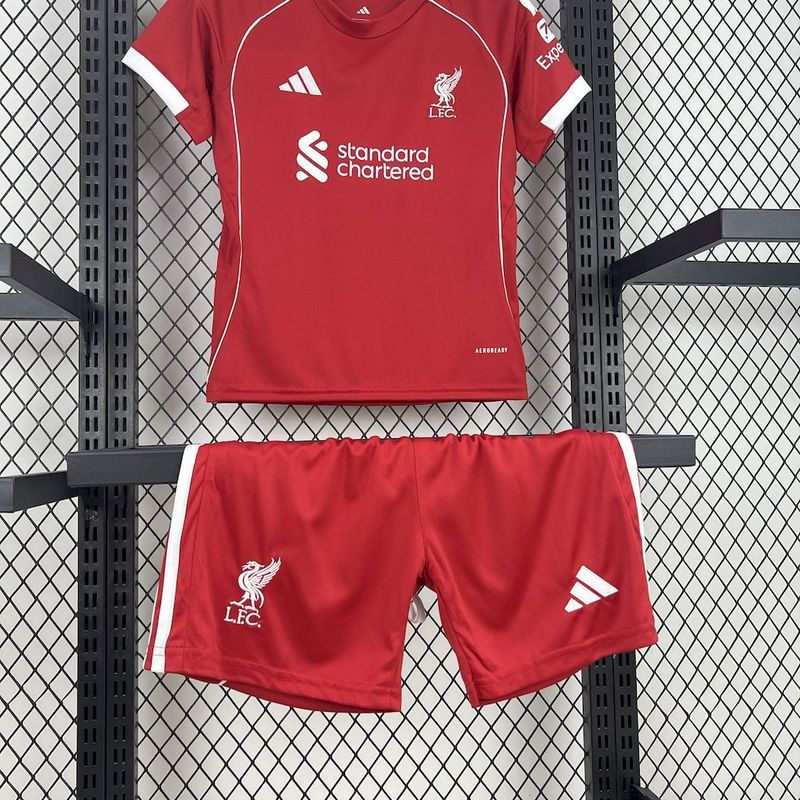 2025-26 Liverpool Home kids Football jersey