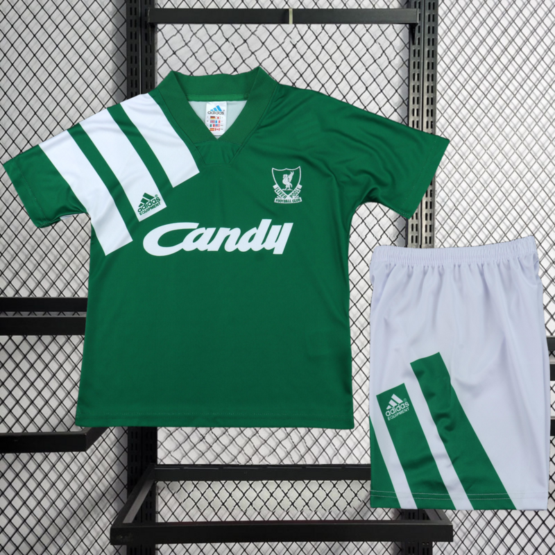 Retro KIDS 1991-92 KIDS Liverpool Away retro Football jersey