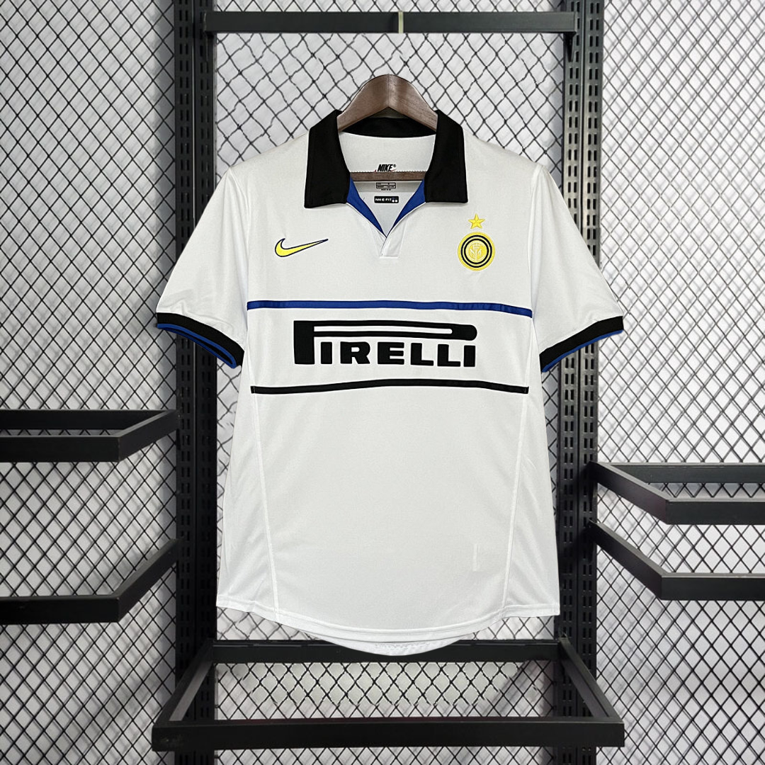 Retro 1998-99 Inter Milan away Retro RONALDO MORIERO ZAMORANO BAGGIO Football jersey