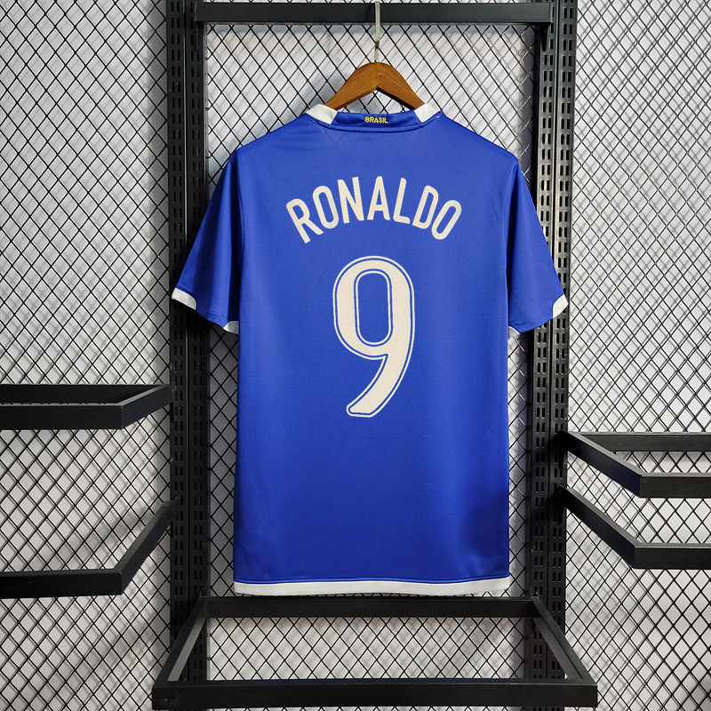 Retro 2006 Brazil Away retro RONALDO Ronaldinho KAKA R.CARLOS CAFU ROBINHO Football jersey