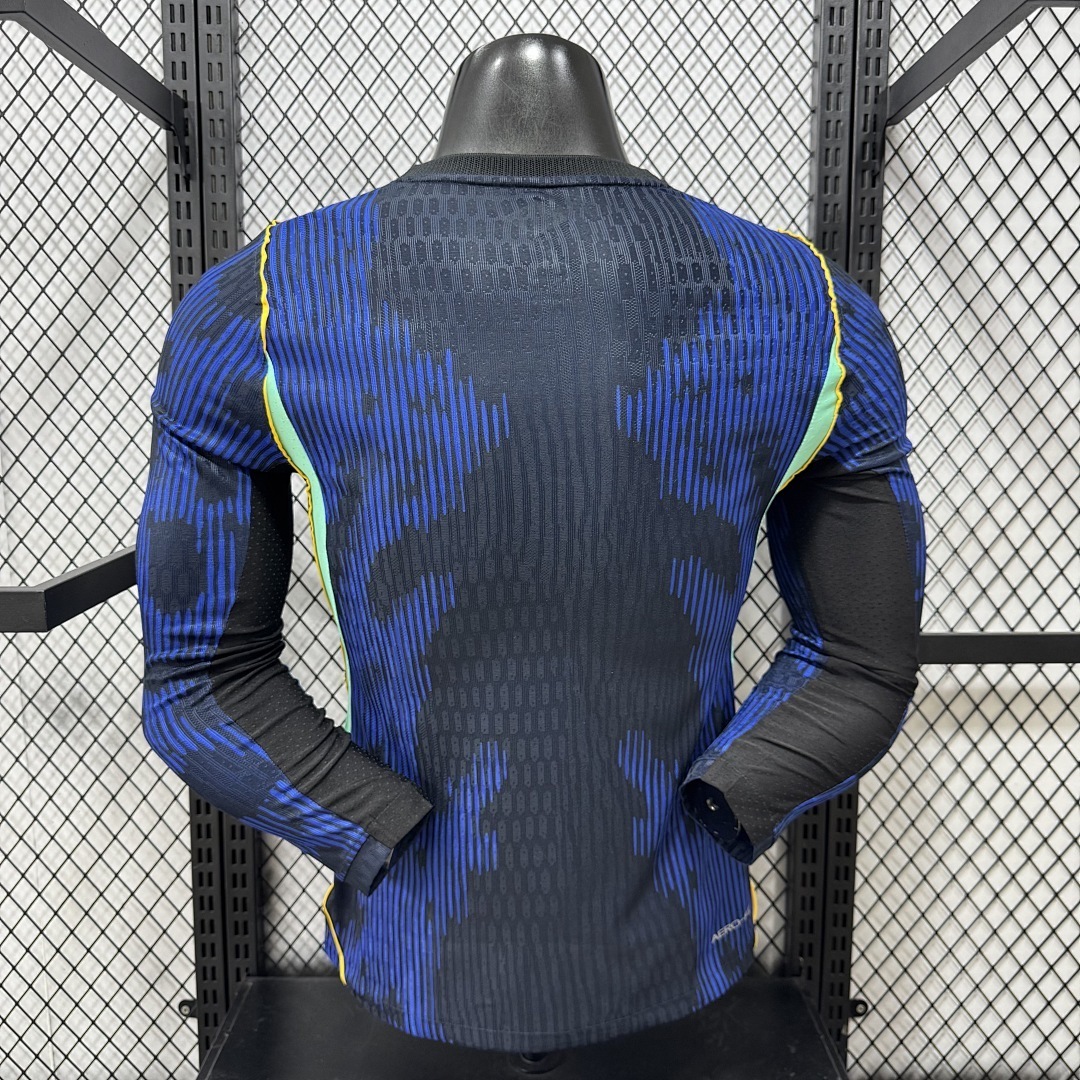 Player 2026 Brazil Away Long-Sleeve Football Jersey