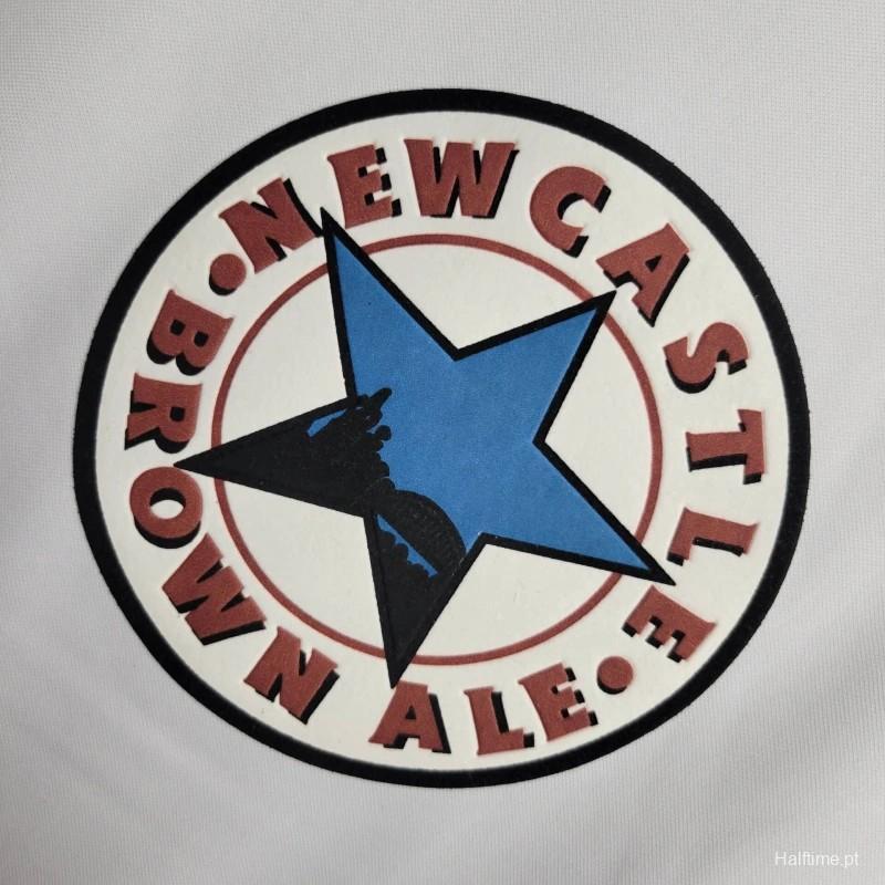 Retro 1999-00 Newcastle United Away retro White Football jersey