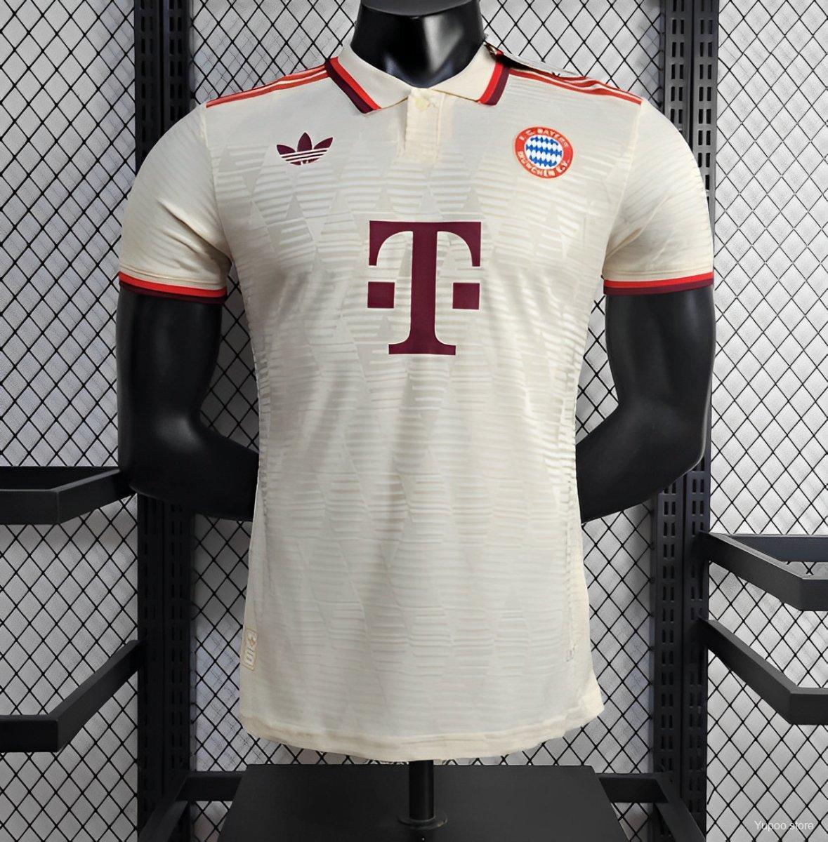 player 2024-25 Bayern Munchen thirds Away football jersey