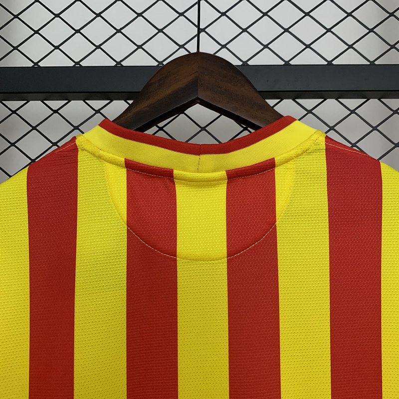 Retro 2013-14 Barcelona away Retro MESSI PIQUE XAVI A.INISTA PUYOL Football jersey