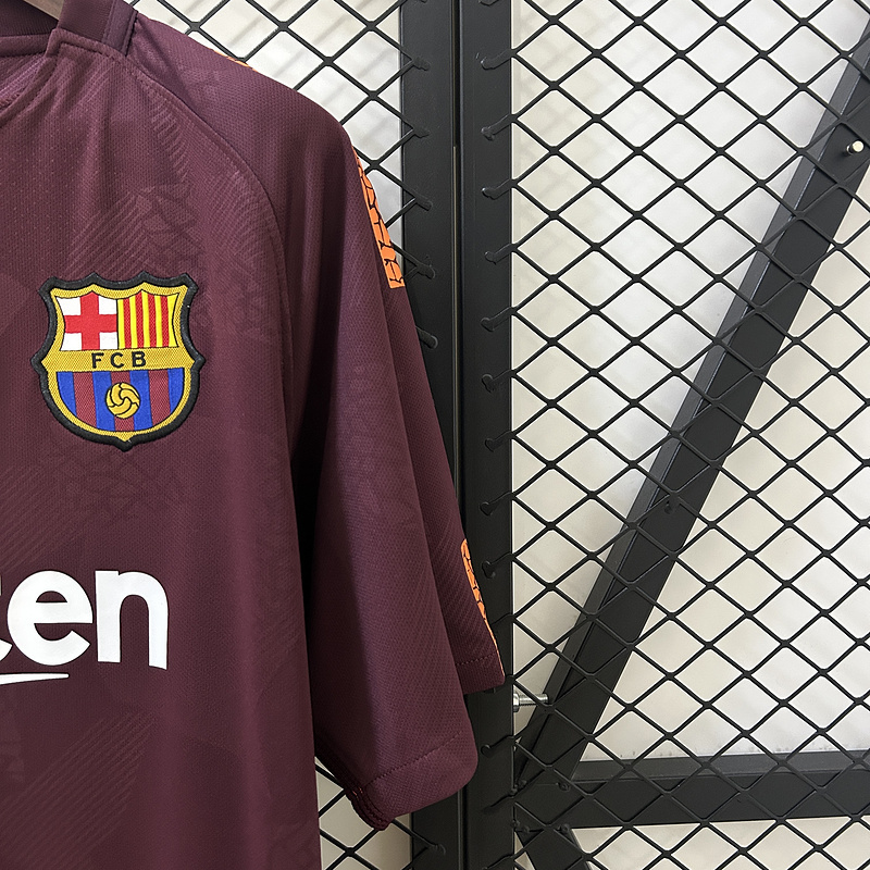 Retro 2017-18 Barcelona third AWAY retro Football jersey