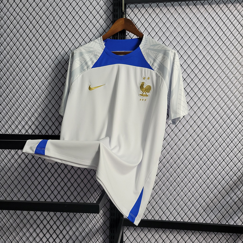2022 France white training Football jersey