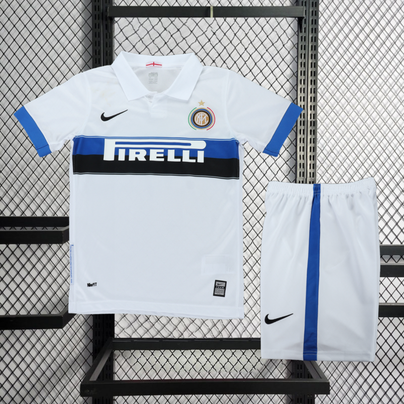 Retro 2009-10 KIDS Inter Milan away retro kids J.ZANETTI SNEIJDER BALOTELLI MILITO ETO'O Football jersey