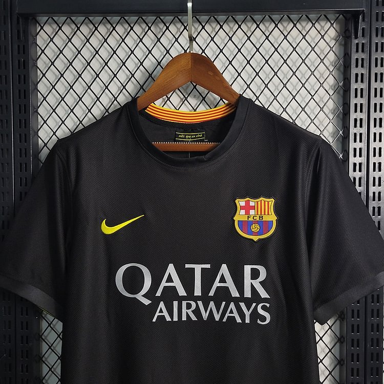 Retro 2013-14 Barcelona Third away Retro MESSI PIQUE XAVI A.INISTA PUYOL Football jersey