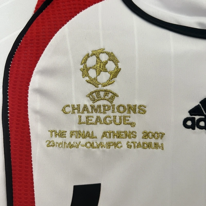 retro Kids 2006-07 Kids AC Milan retro Champions League away kids football jersey
