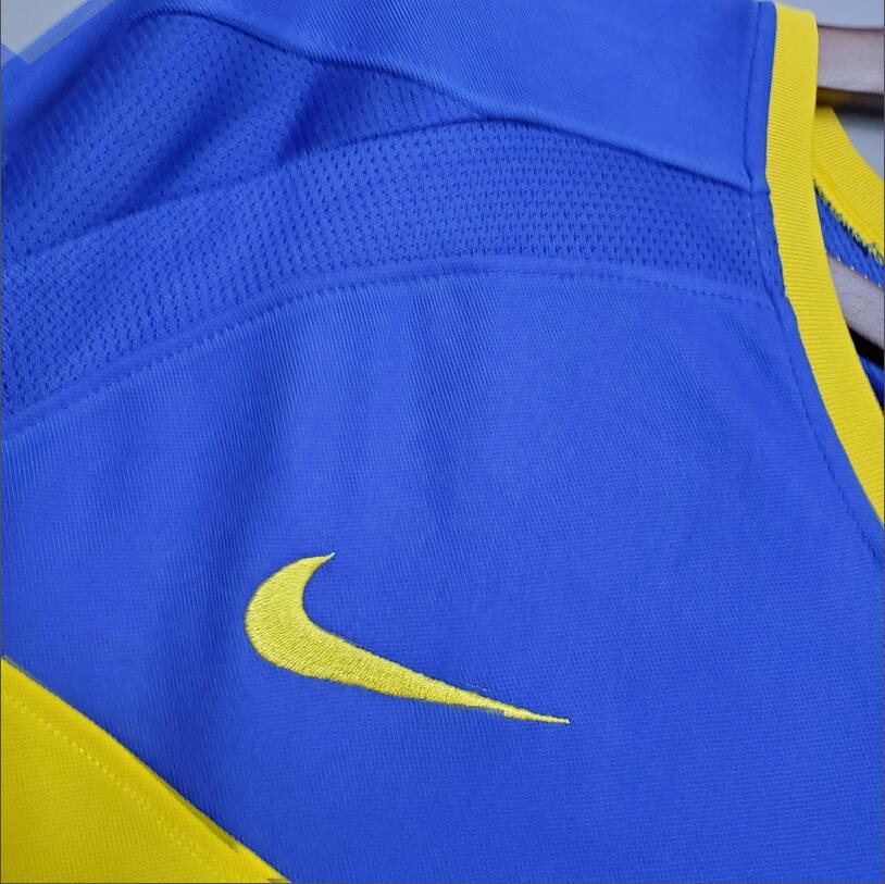 Retro 2003-04 Boca Juniors Home Retro Long sleeve Football jersey
