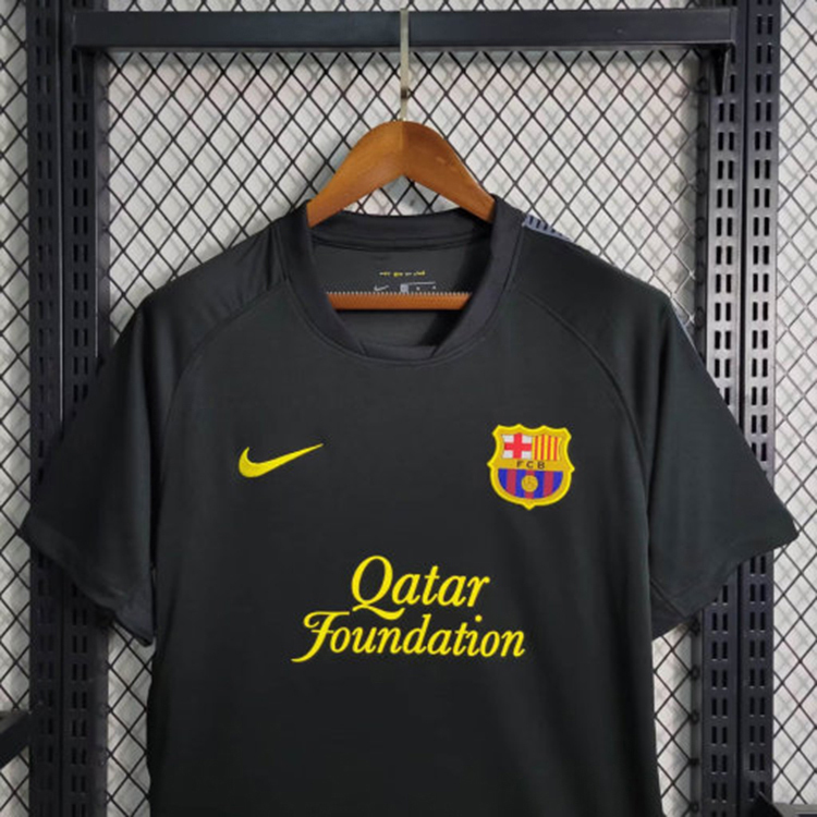Retro 2011-12 Barcelona Away Retro MESSI PIQUE  XAVI A.INISTA PUYOL  DAVID VILLA Football jersey