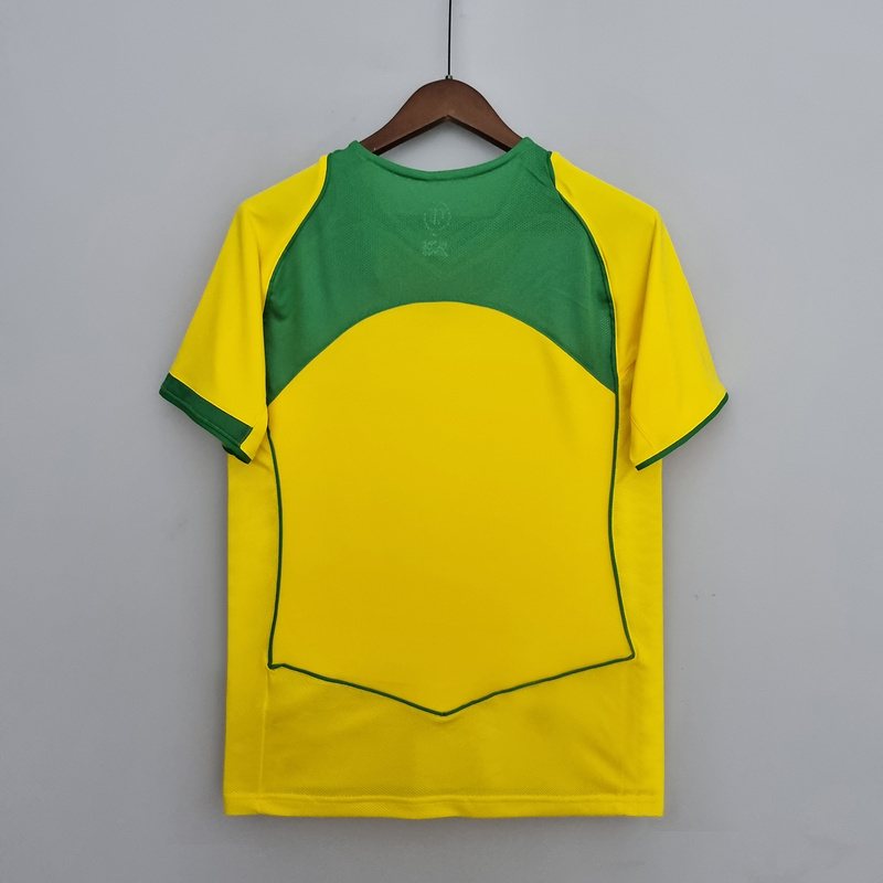 Retro 2004-06 Brazil home retro RONALDINHO KAKA CAFU R.CARLOS RONALDO Football jersey