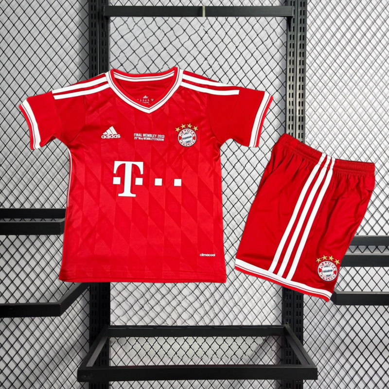 Retro kids 2012-13 KIDS Bayern Munchen Home Retro Champions League Football jersey