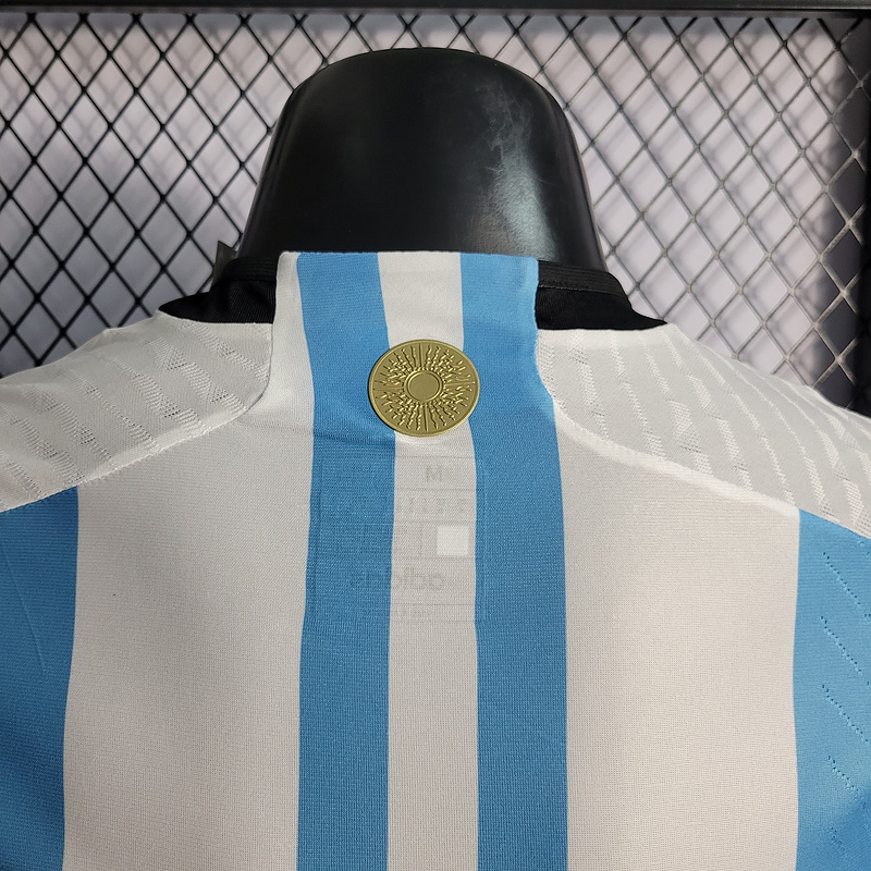 Player 2022-23 Messi signature Argentina Home Football jersey