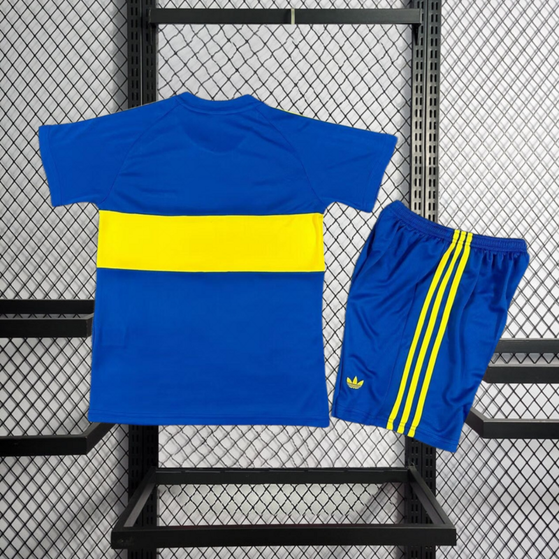 Retro Kids 1981 Kids Boca Juniors Home Retro football jersey
