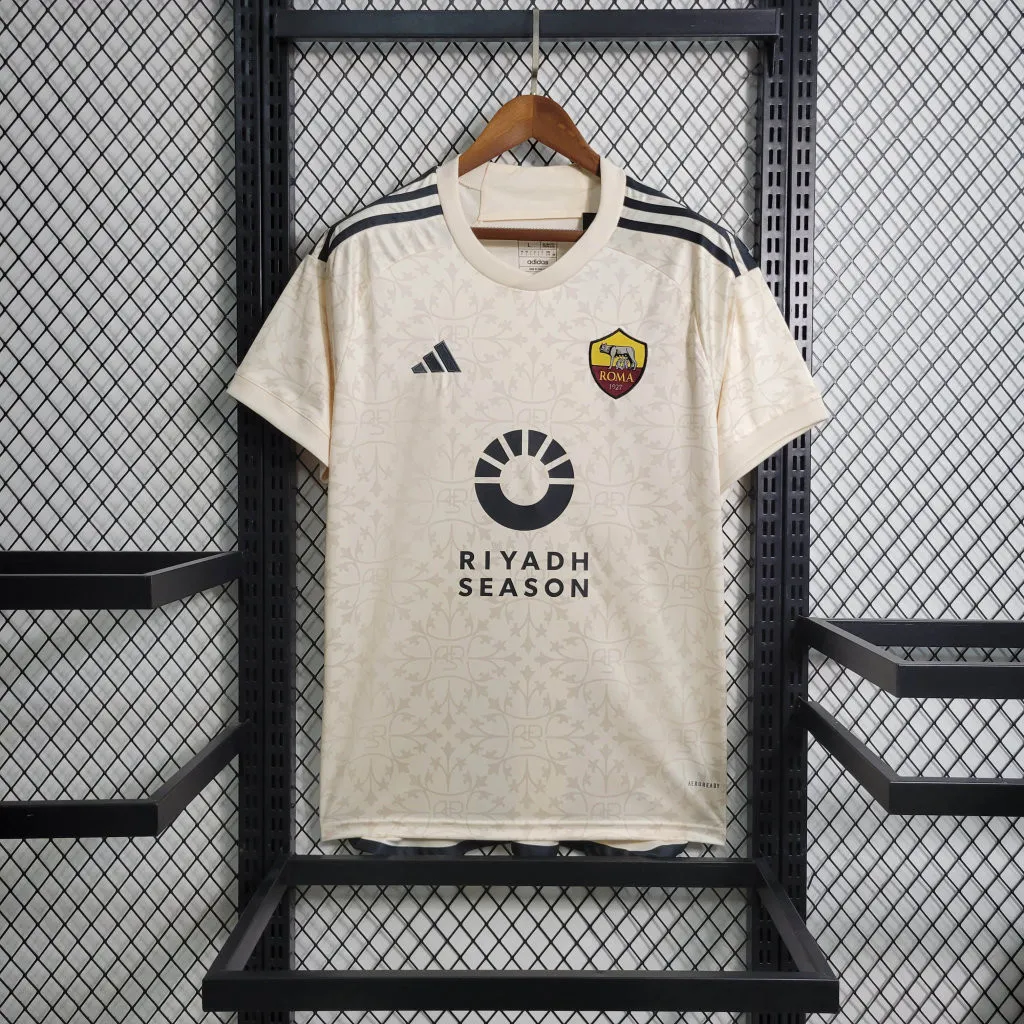 2023-24 AS Roma Away Fans Jersey Sponsored