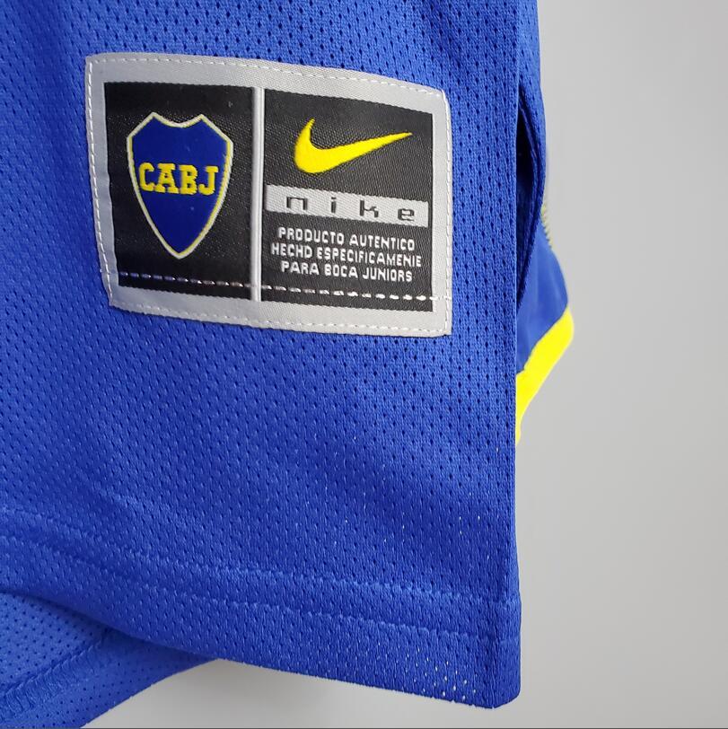 Retro 2003-04 Boca Juniors Home Retro Long sleeve Football jersey