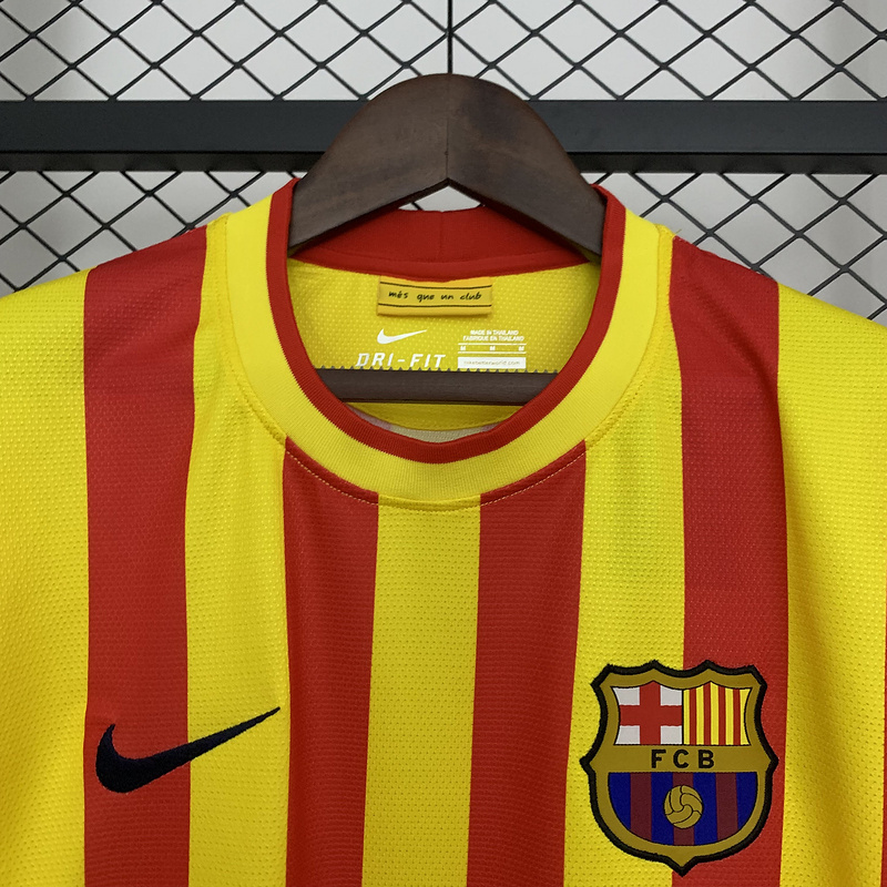 Retro 2013-14 Barcelona away Retro MESSI PIQUE XAVI A.INISTA PUYOL Football jersey