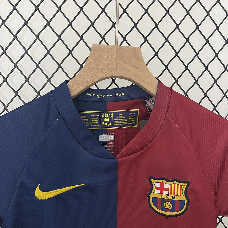 Retro Kids 2008-09 Kids Barcelona Home Retro MESSI PIQUE ETO'O XAVI A.INISTA ETO'O HENRY Football jersey