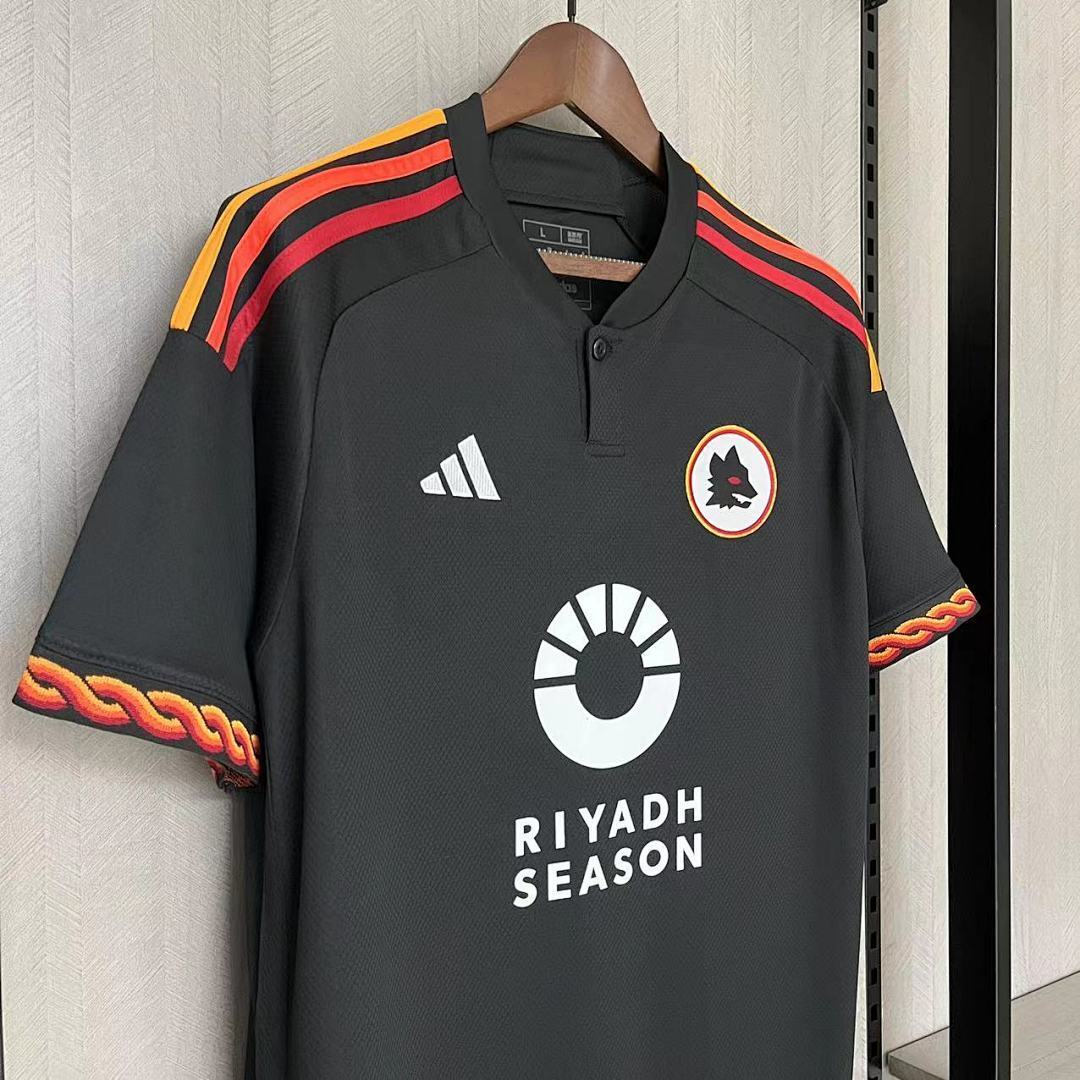 2023-24 AS Roma Third Fans Jersey Sponsored