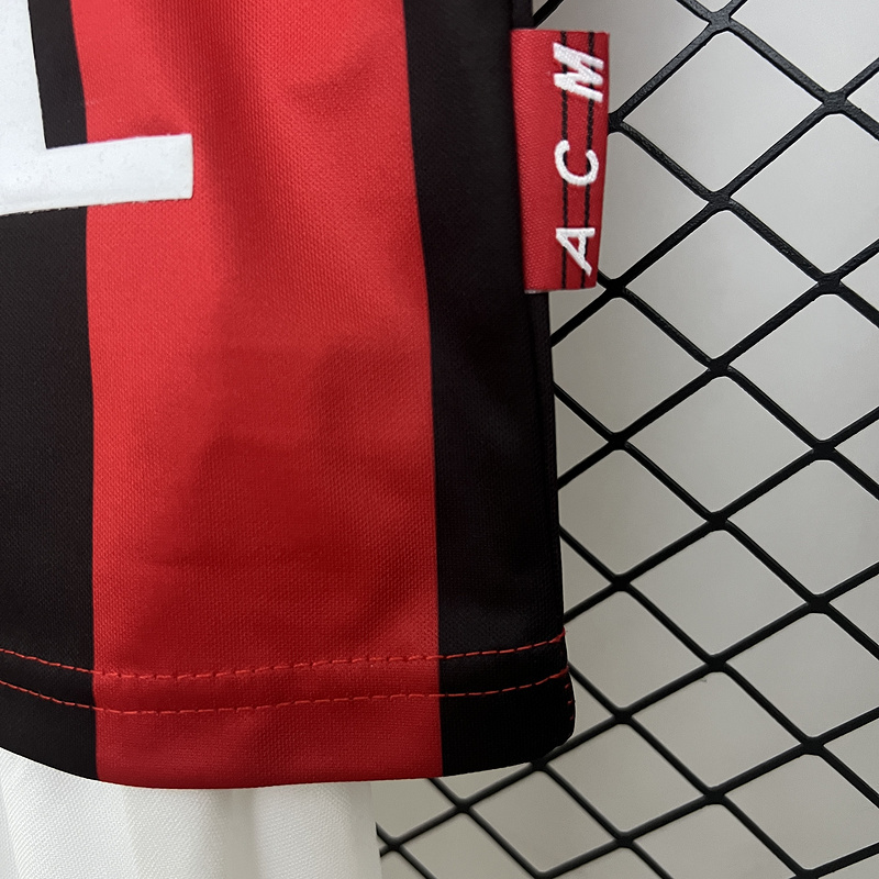 Retro kids 1998-99 KIDS AC Milan Home Retro SHEVCHENKO ALBERTINI BOBAN BIERHOFF MALDINI Football jersey