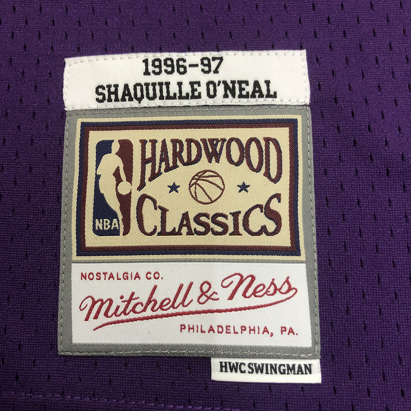1996-97 NBA Lakers  34 O'NEAL Basketball Jersey