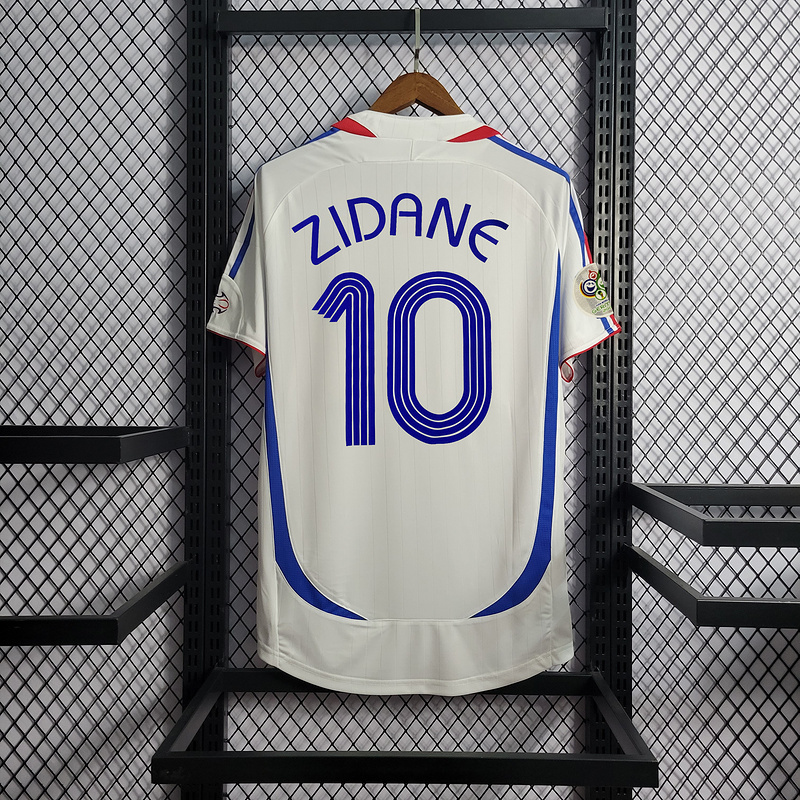 Retro 2006 France away Retro 10#ZIDANE HENRY VIEIRA ZIDANE SOSANNAH Football jersey