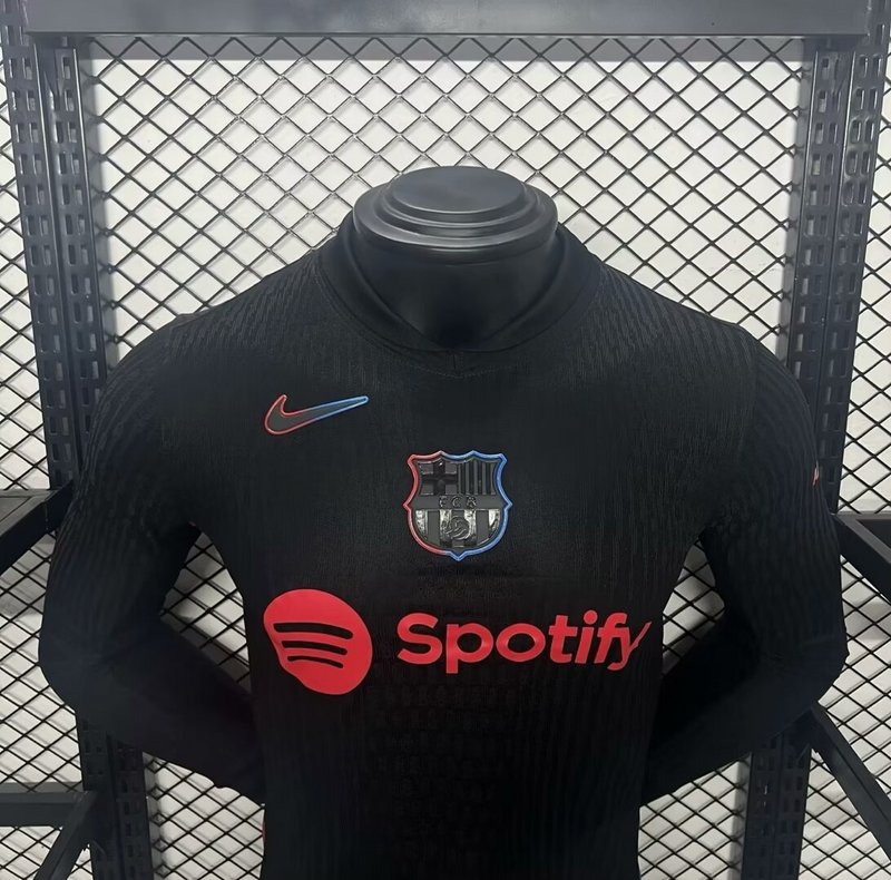 Player 2024-25 Barcelona Away Long Sleeves Football jersey