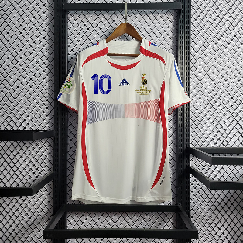 Retro 2006 France away Retro 10#ZIDANE HENRY VIEIRA ZIDANE SOSANNAH Football jersey