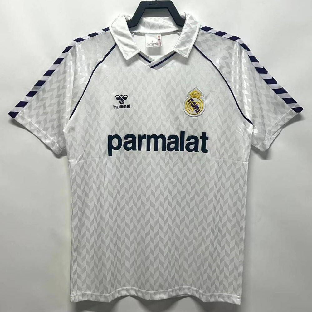 Retro 1986-87 Real Madrid Home Retro Football jersey
