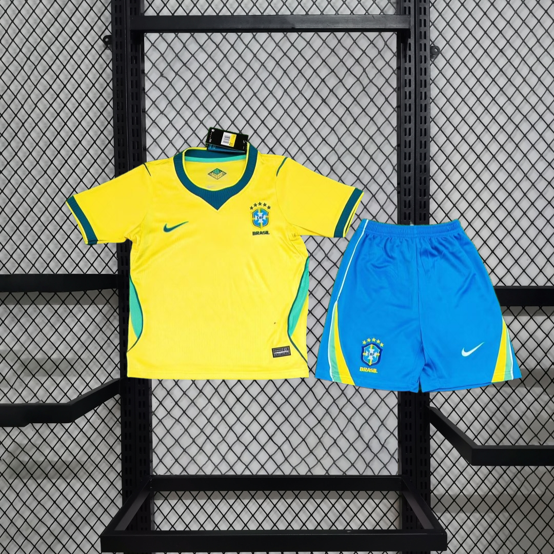 2026 Brazil Home kids Football jersey