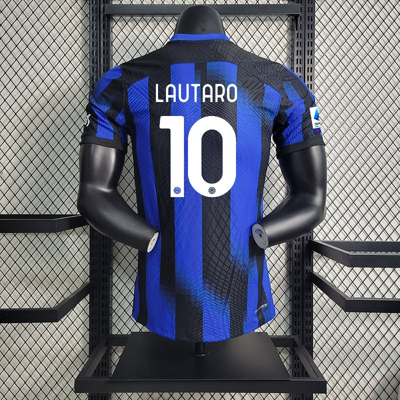 2023-24 Players Inter Milan Home CUADRADO ARNAUTOVIC THURAM LAUTARO FRATTESI Football jersey