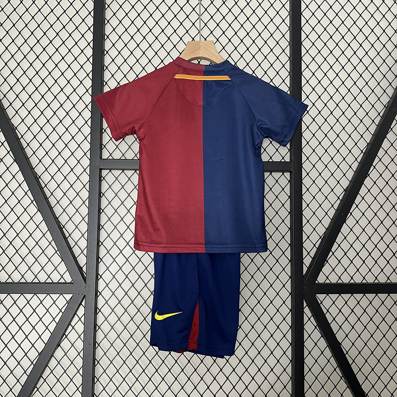 Retro Kids 2008-09 Kids Barcelona Home Retro MESSI PIQUE ETO'O XAVI A.INISTA ETO'O HENRY Football jersey
