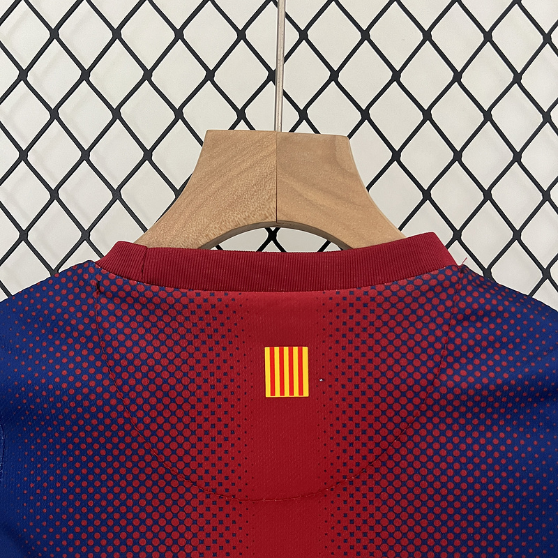 Retro kids 2012-13 Kids Barcelona home Retro MESSI PIQUE XAVI A.INISTA PUYOL DAVID VILLA Football jersey