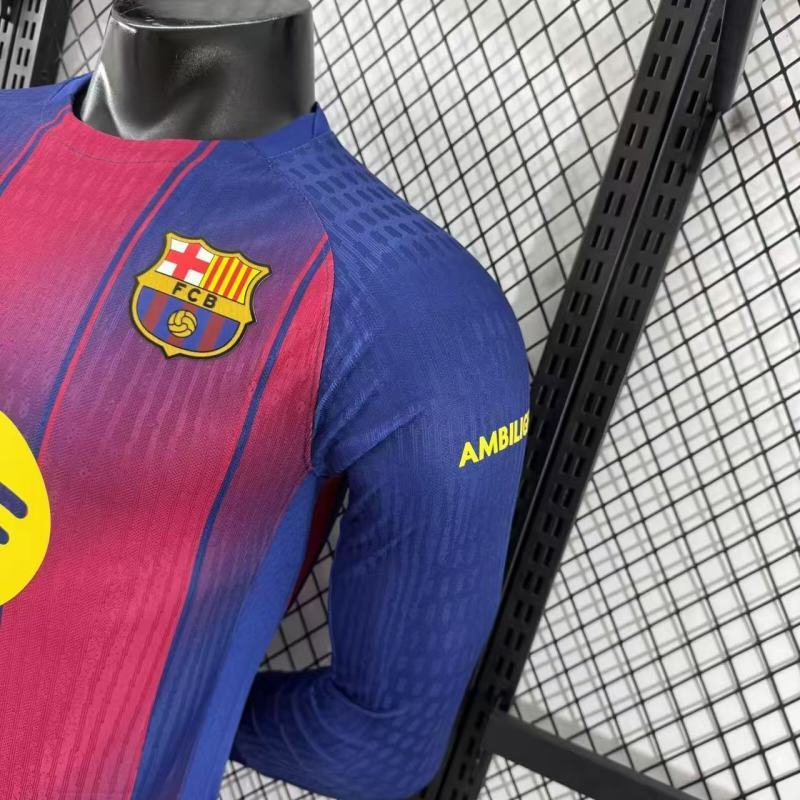 Player 2025-26 Barcelona Home Long sleeves Football jersey