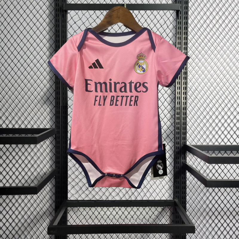 2025-26 Baby Real Madrid Pink Football jersey
