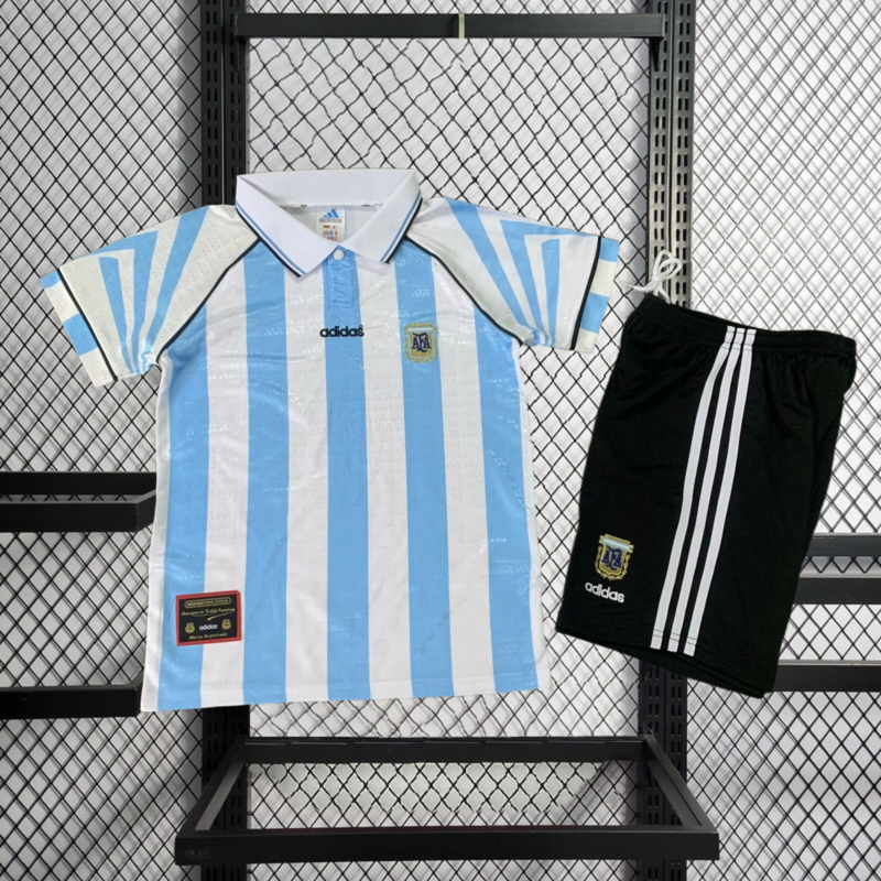 Retro KIDS 1996-97 KIDS Argentina home retro MARADONA Football jersey