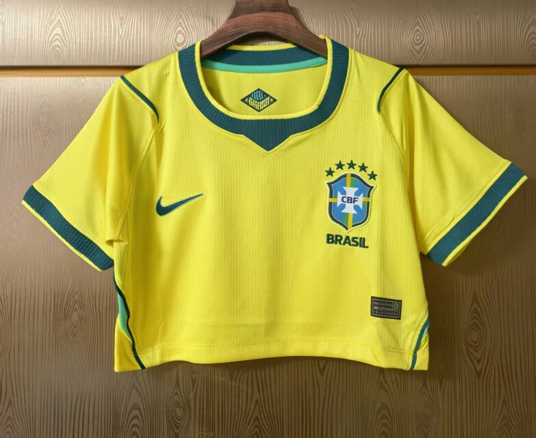 2026 Women's Brazil Football Mid-Length Jersey