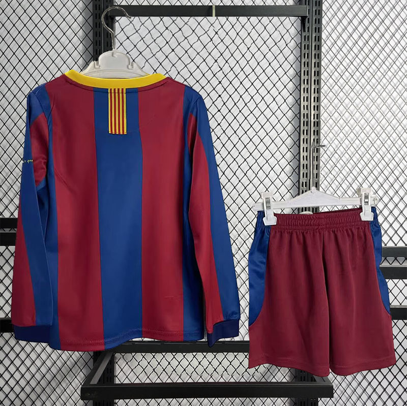 Retro kids 2010-11 kids Barcelona home Retro MESSI PIQUE IBRAHIMOUIC XAVI A.INISTA PUYOL HENRY Football jersey