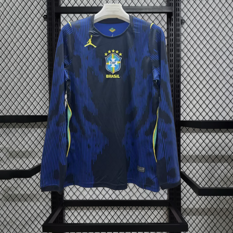 2026 Brazil Away Long sleeves Football jersey