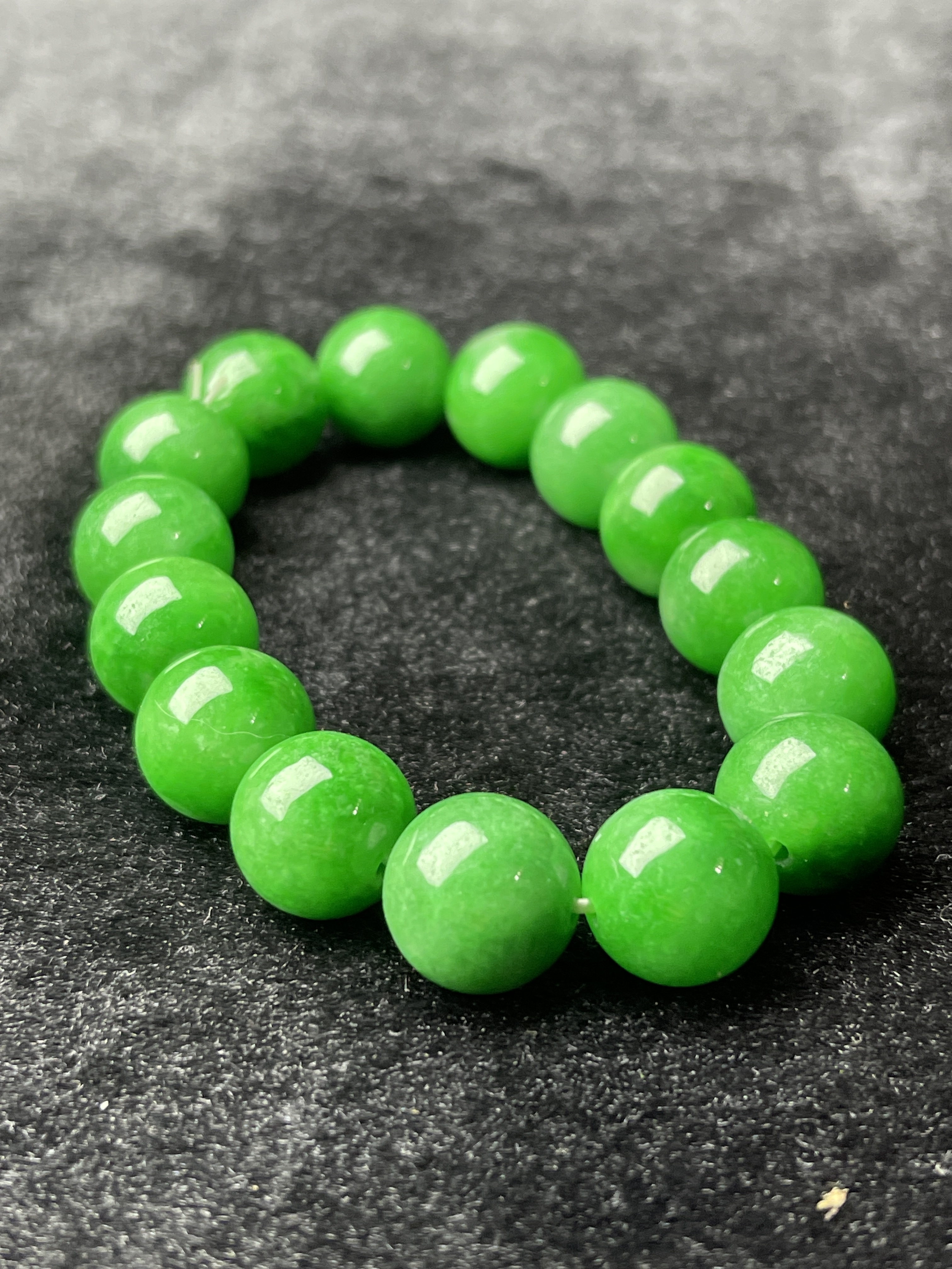 Ice jade green bracelet beads