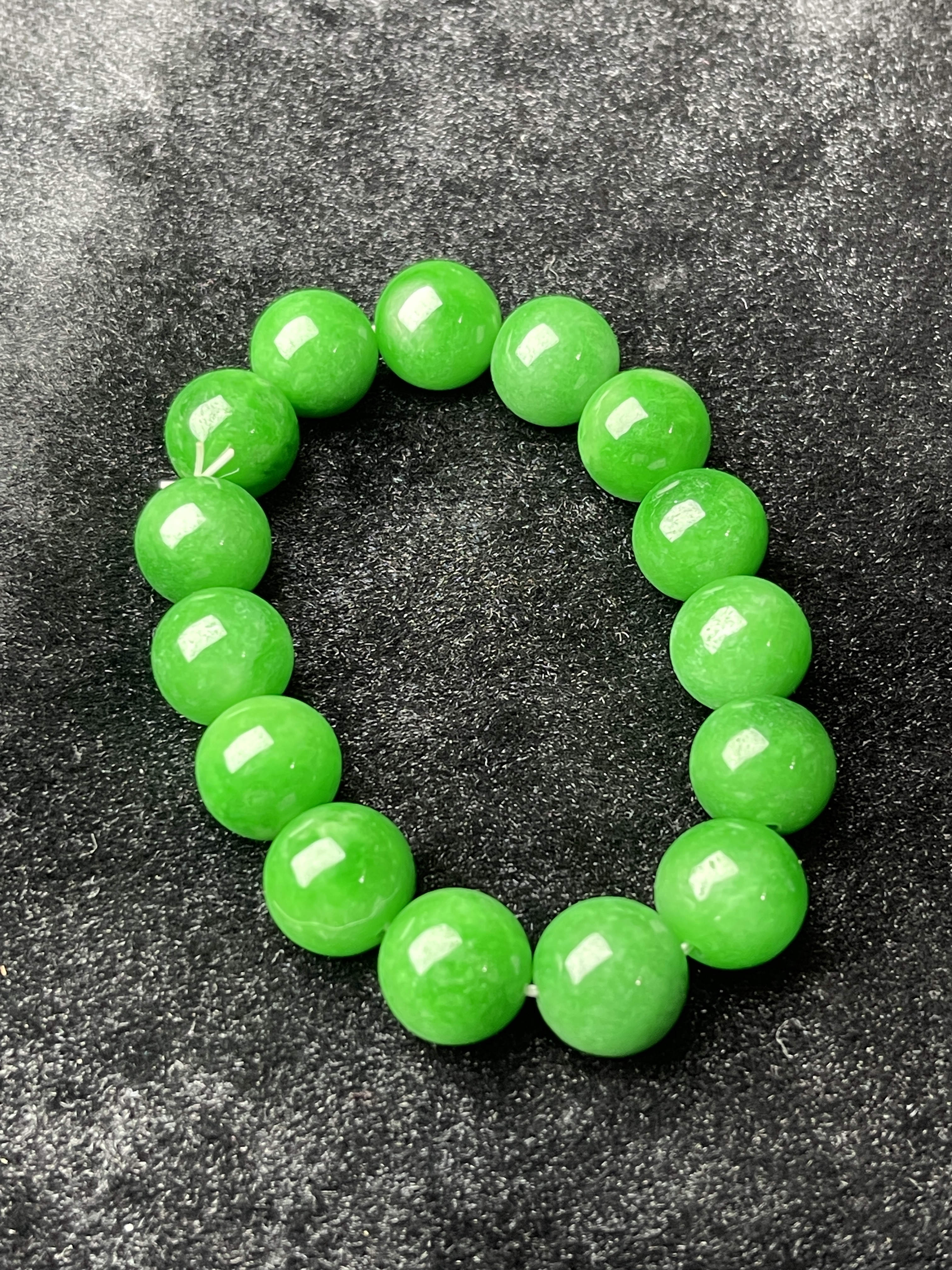 Ice jade green bracelet beads