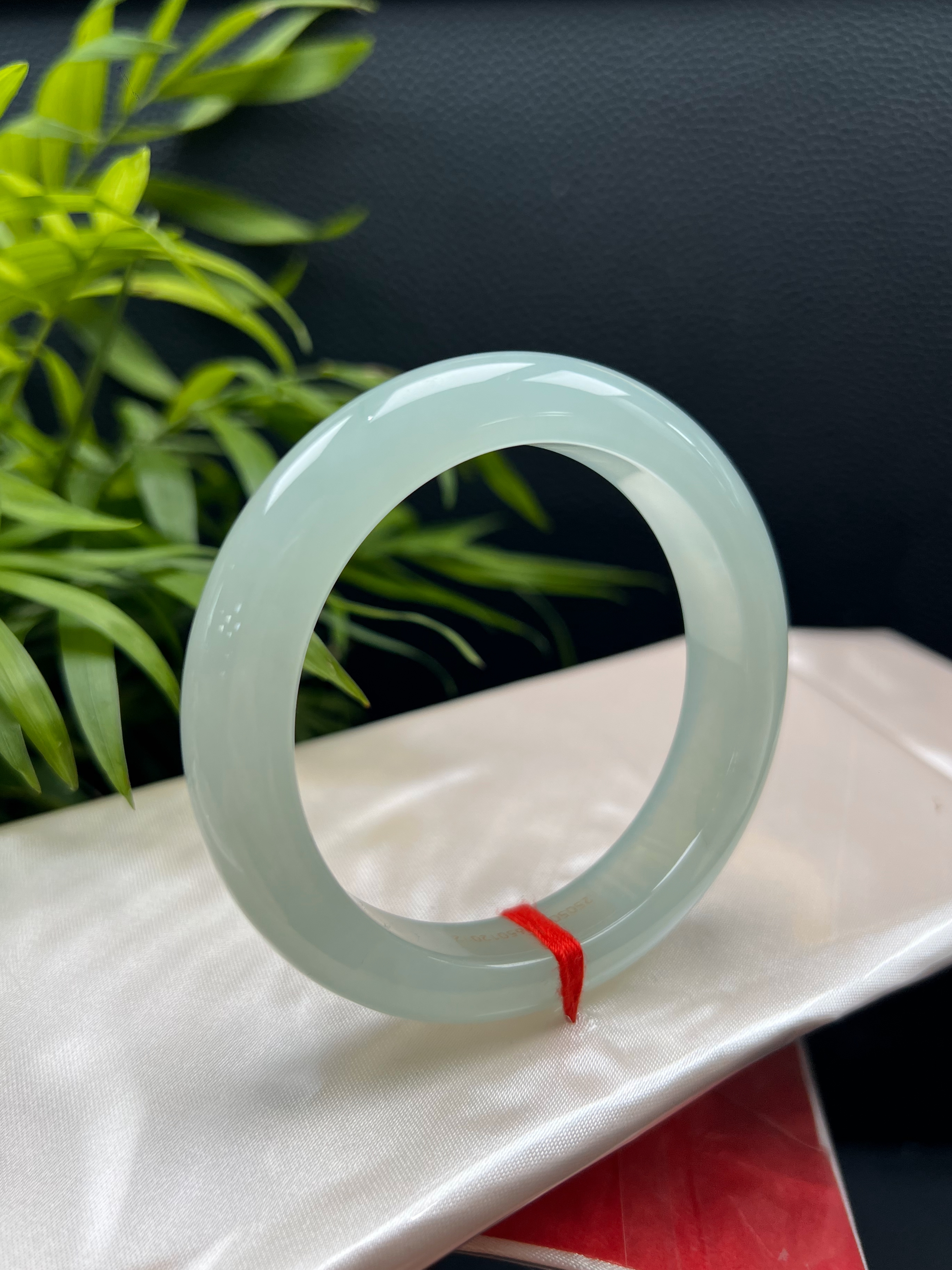 Ice‑Qing Base Jadeite Standard Bangle