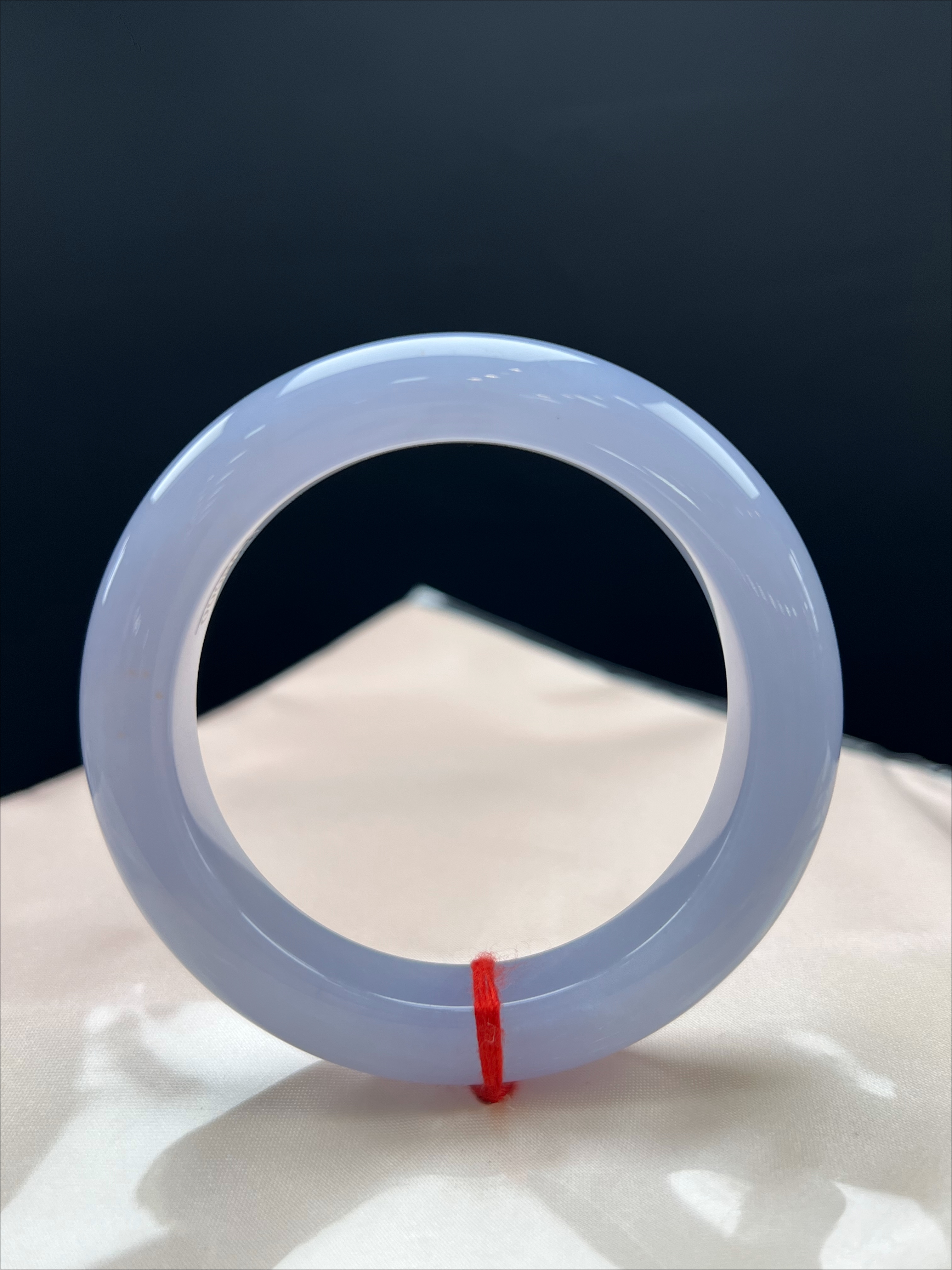 Ice‑Pink‑Lavender Jadeite Bangle 57.4*12.4*10.8