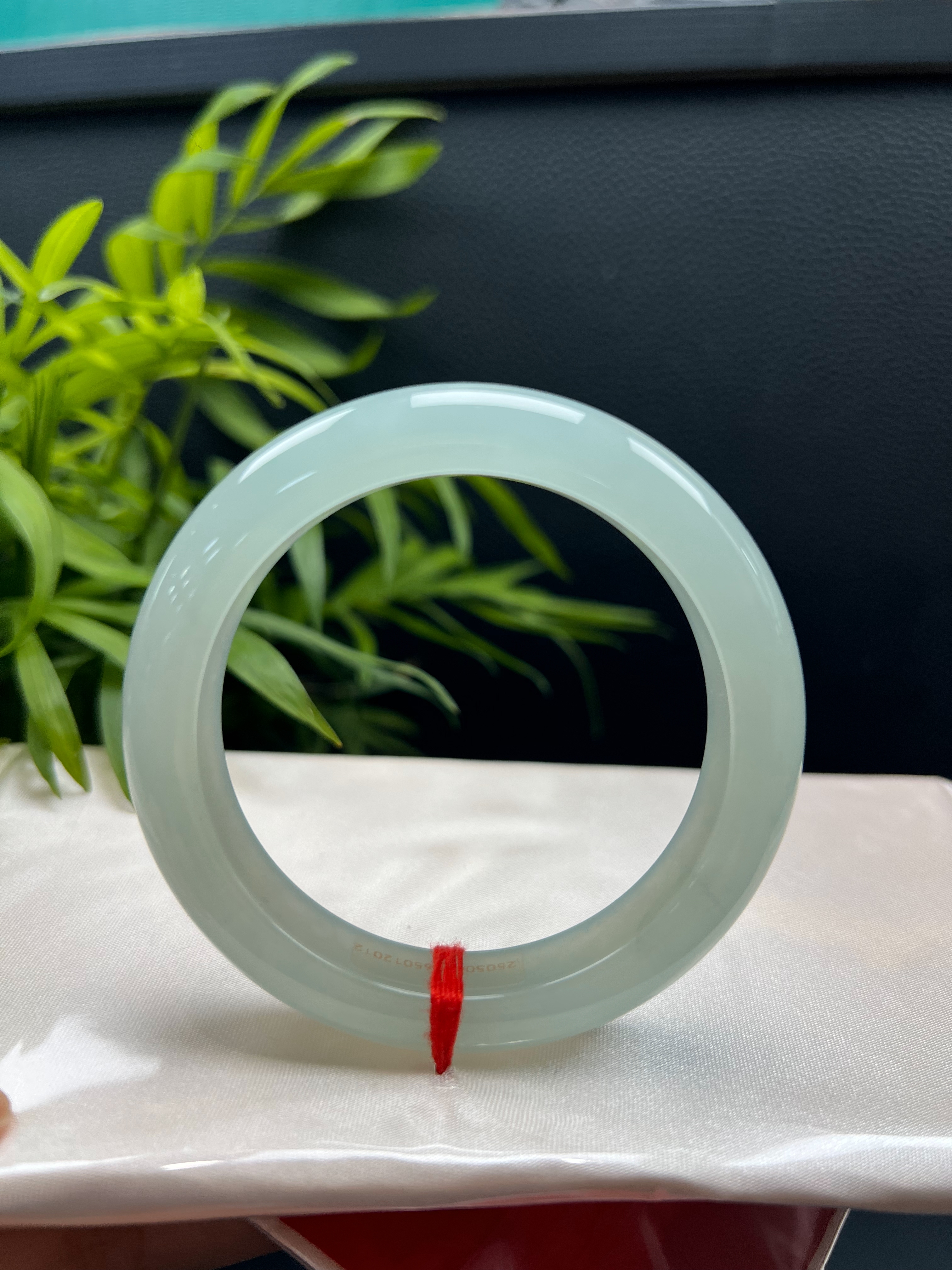 Ice‑Qing Base Jadeite Standard Bangle