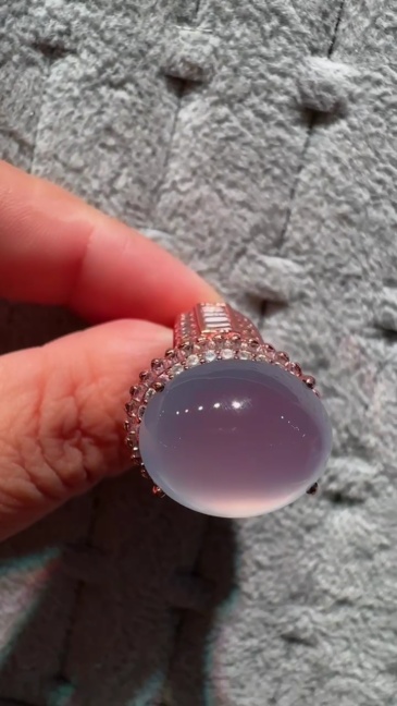 Icy Lavender Jadeite Cabochon