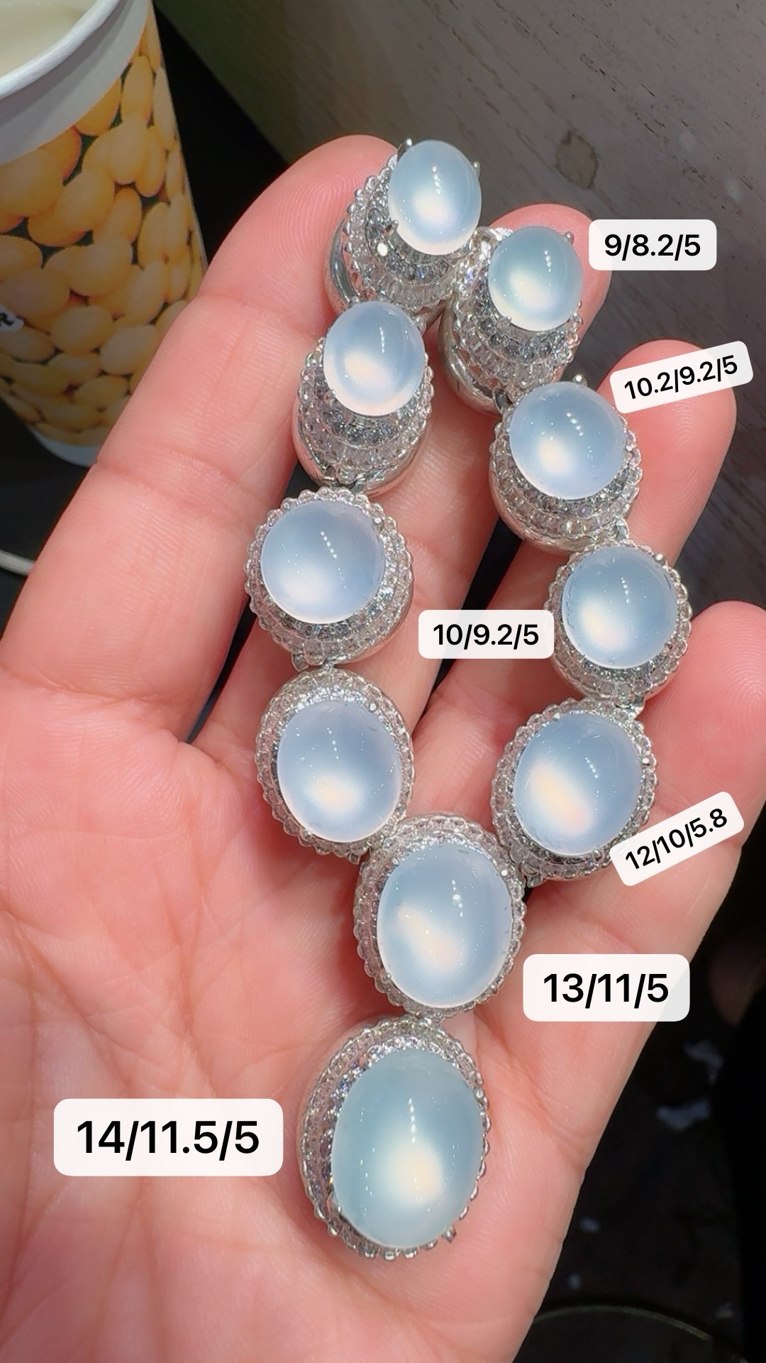 Icy‑White Jadeite Necklace
