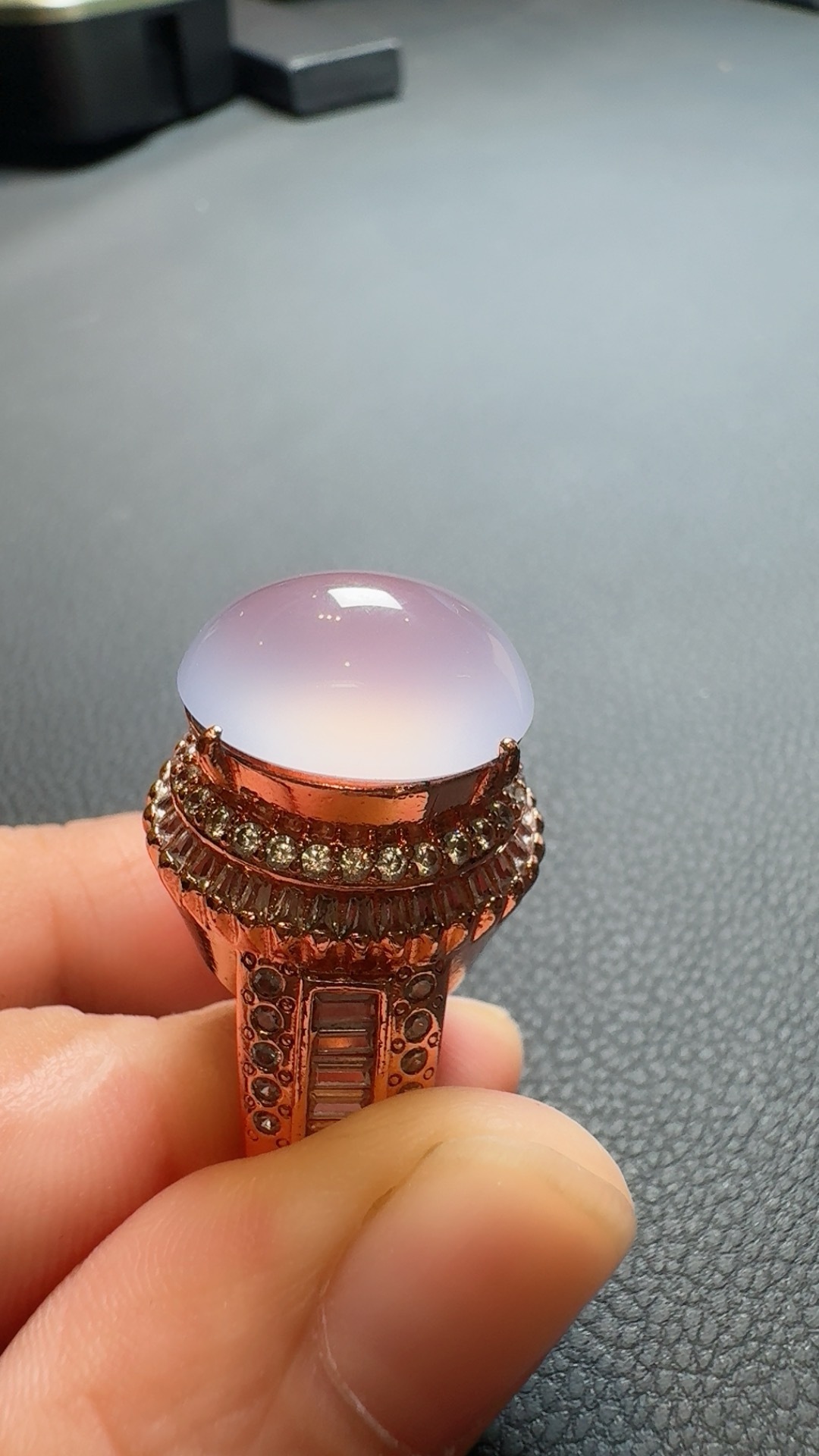 Icy Lavender Jadeite Cabochon