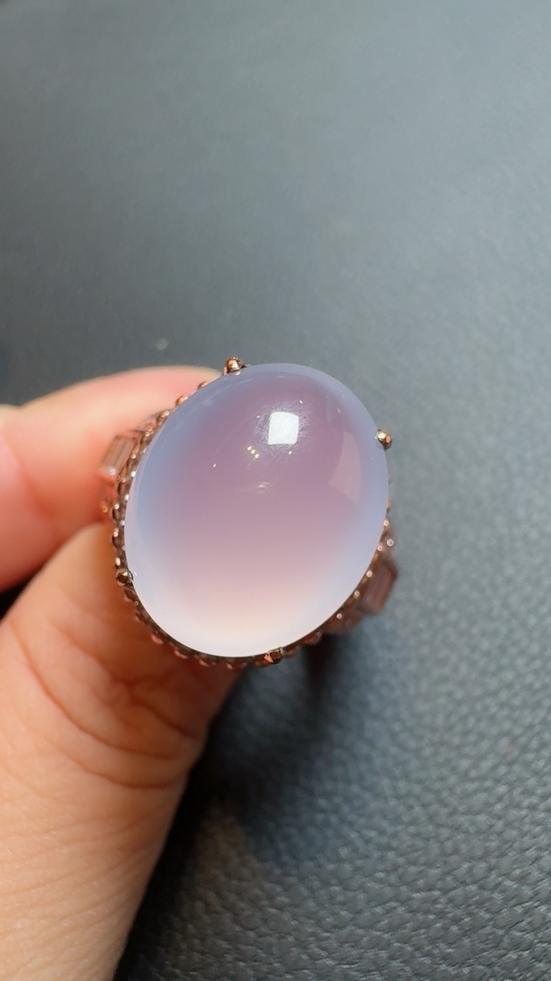 Icy Lavender Jadeite Cabochon